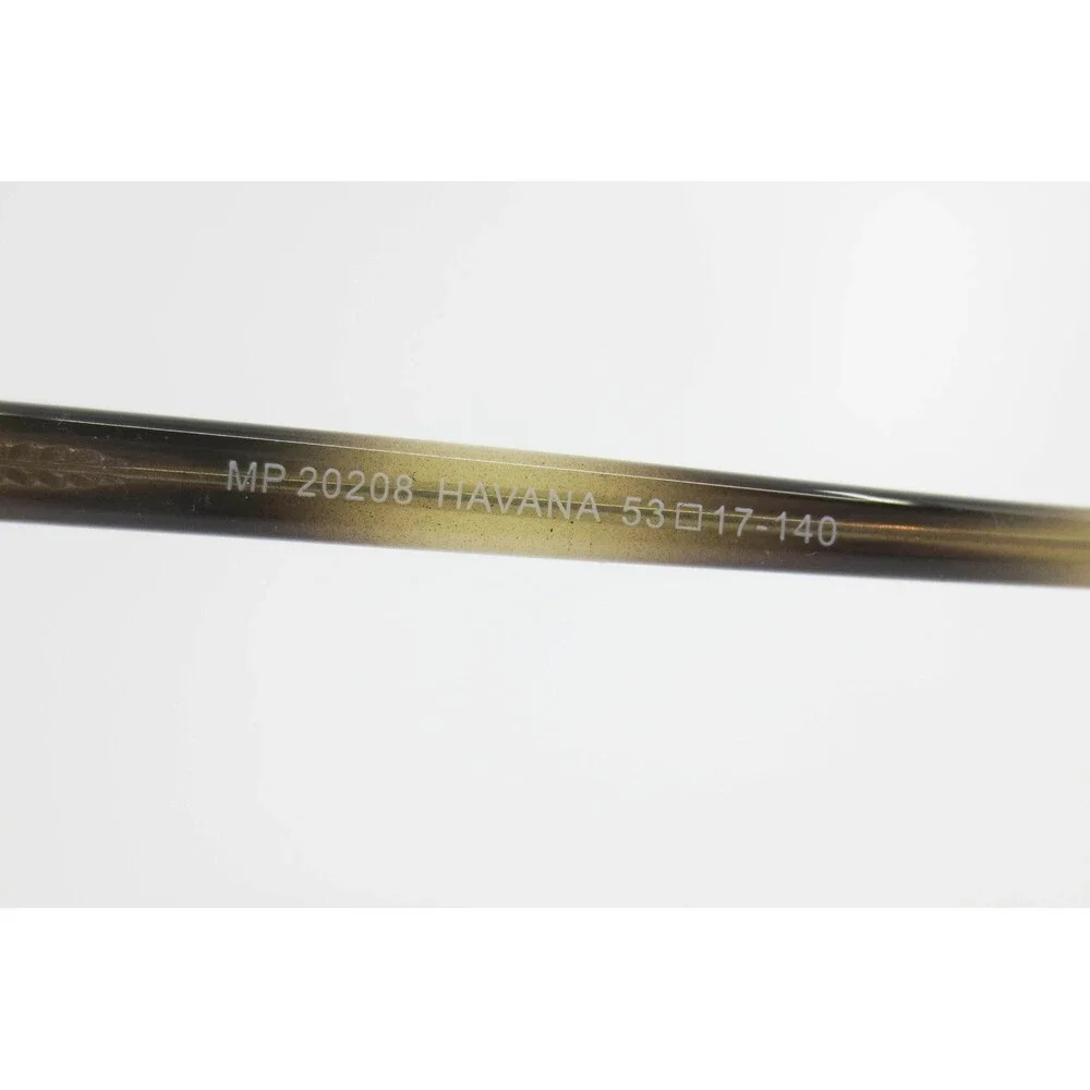 MP 20208 Havana Tortoise Rectangular Eyeglass Frames 53-17-140 Olive Brown